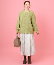 OLFBD20119 eur3(エウルキューブ) 【WEB先行販売】【大きいサイズ】ミックスヤーンニット イエロー(25)