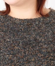 OLFBD20119 eur3(エウルキューブ) 【WEB先行販売】【大きいサイズ】ミックスヤーンニット ダークグレー(93)