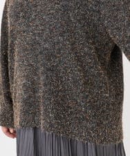 OLFBD20119 eur3(エウルキューブ) 【WEB先行販売】【大きいサイズ】ミックスヤーンニット ダークグレー(93)