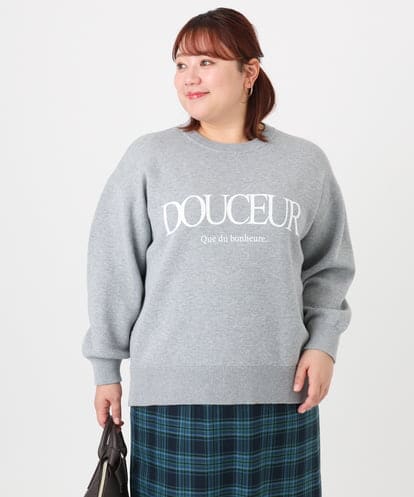 OLFBD22089 eur3 【WEB先行販売】【大きいサイズ】ロゴスウェットライクニット