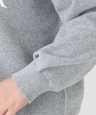 OLFBD22089 eur3(エウルキューブ) 【WEB先行販売】【大きいサイズ】ロゴスウェットライクニット グレー(92)