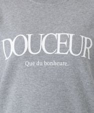 OLFBD22089 eur3(エウルキューブ) 【WEB先行販売】【大きいサイズ】ロゴスウェットライクニット グレー(92)