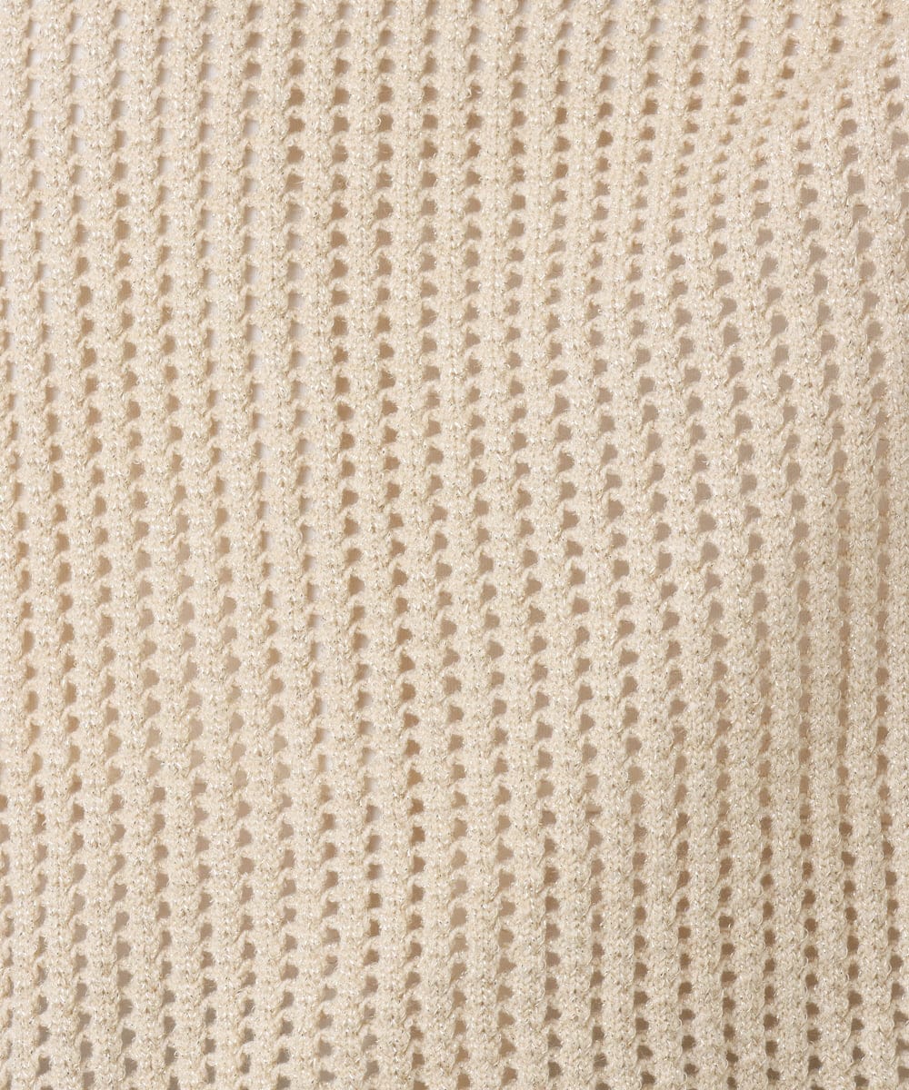 OLFBD90089 eur3(エウルキューブ) 【大きいサイズ】メッシュプルオーバーニット ベージュ(82)