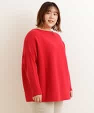 OLFBP90070 eur3(エウルキューブ) 【大きいサイズ】横リブニット レッド(05)