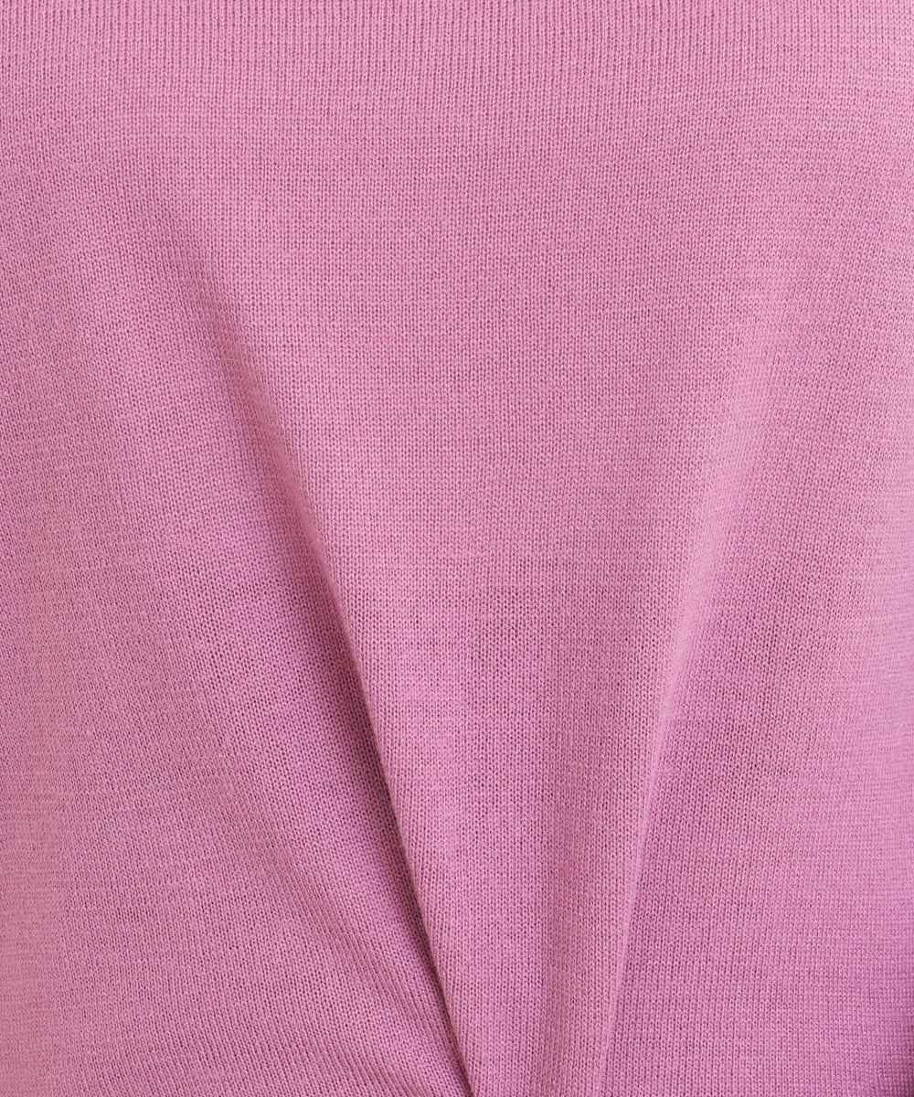 OLFBS15080 eur3(エウルキューブ) 【大きいサイズ】Vネックアクリルジャガードニット ピンク(03)
