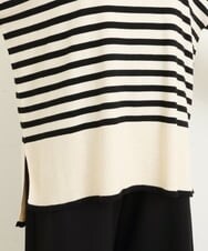 OLFBS17080 eur3(エウルキューブ) 【大きいサイズ】バスクボーダーニット アイボリー(80)