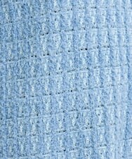 OLFBS19080 eur3(エウルキューブ) 【大きいサイズ】ツイードニット ブルー(55)