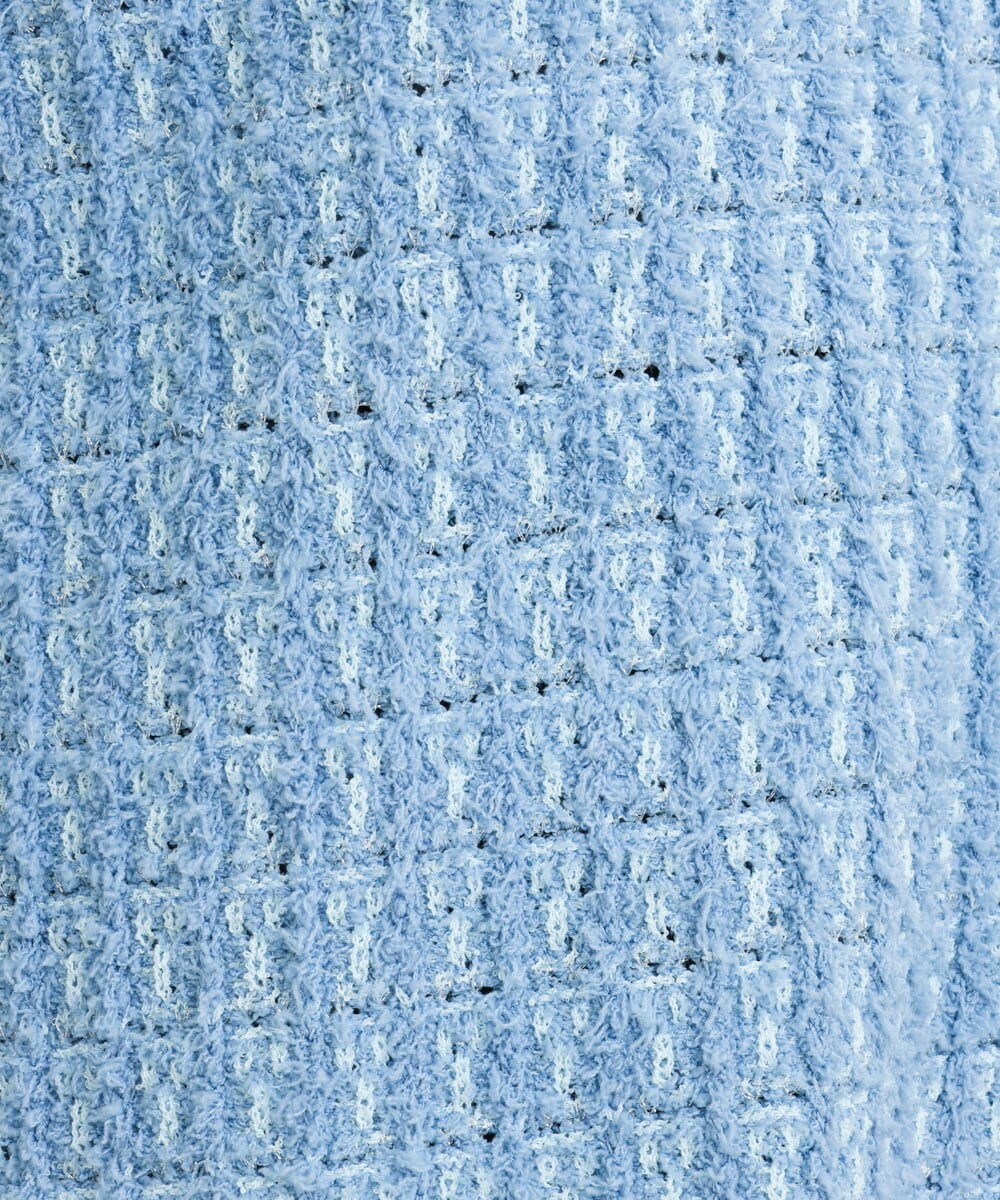 OLFBS19080 eur3(エウルキューブ) 【大きいサイズ】ツイードニット ブルー(55)