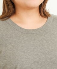OLFBS20060 eur3(エウルキューブ) 【大きいサイズ/a.v.v×eur3】パフスリーブニット ライトグレー(91)