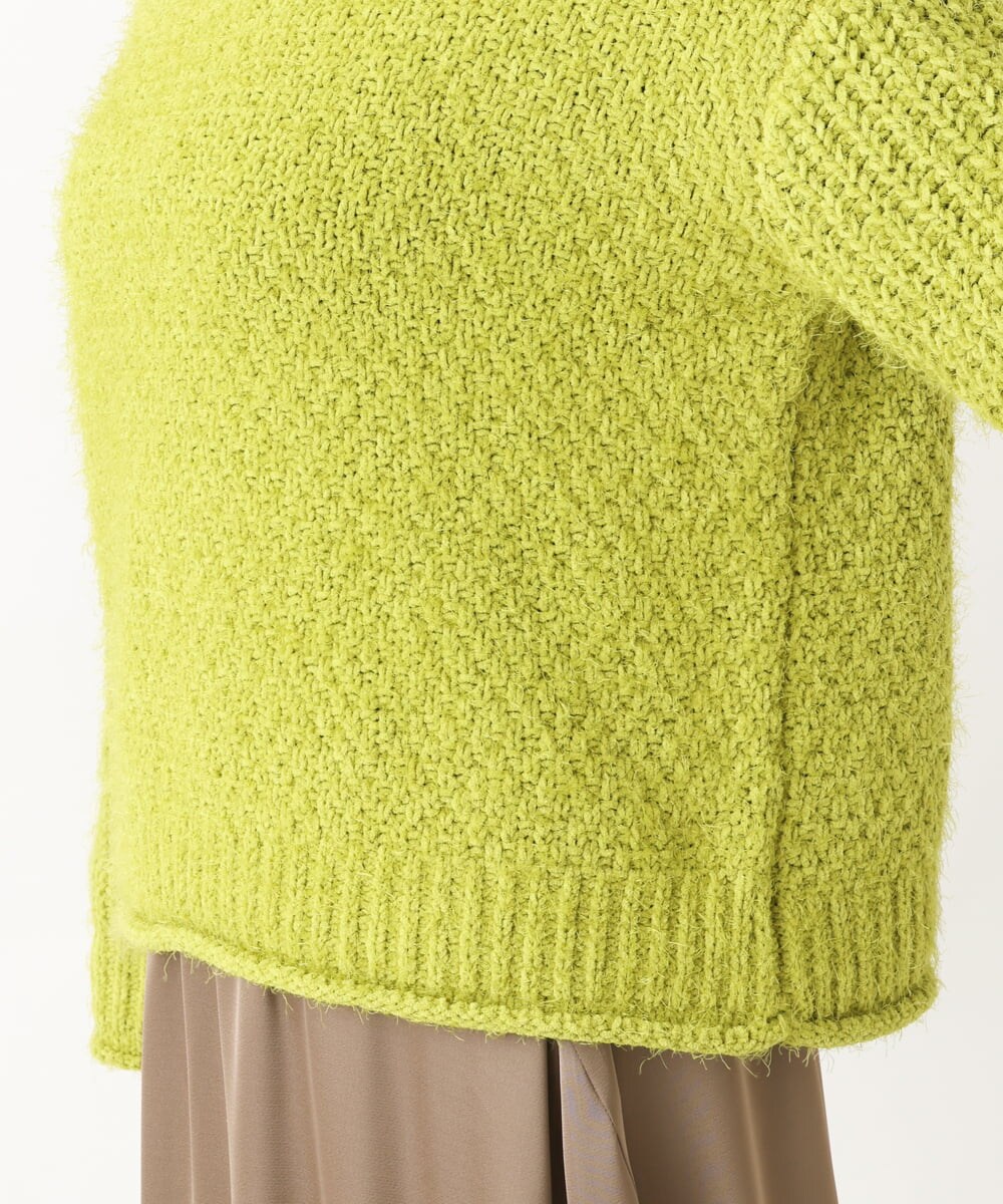 OLFBV02089 eur3(エウルキューブ) 【大きいサイズ】バスケットモールニット ライトグリーン(30)