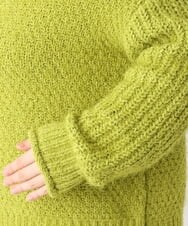 OLFBV02089 eur3(エウルキューブ) 【大きいサイズ】バスケットモールニット ライトグリーン(30)
