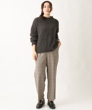 OLFBV02089 eur3(エウルキューブ) 【大きいサイズ】バスケットモールニット ダークグレー(93)