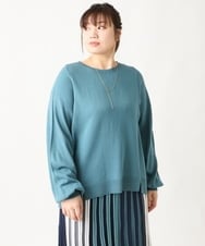 OLFBV10079 eur3(エウルキューブ) 【大きいサイズ/セットアップ対応】バルキーアクリルニット グリーン(35)