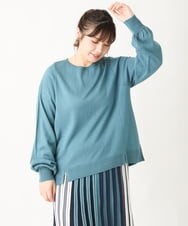 OLFBV10079 eur3(エウルキューブ) 【大きいサイズ/セットアップ対応】バルキーアクリルニット グリーン(35)