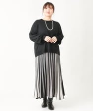 OLFBV10079 eur3(エウルキューブ) 【大きいサイズ/セットアップ対応】バルキーアクリルニット ブラック(94)