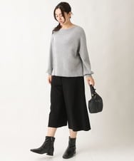 OLFBV12099 eur3(エウルキューブ) 【大きいサイズ】きらきらシャギーニット シルバー(96)