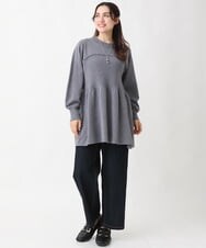 OLFBV27099 eur3(エウルキューブ) 【大きいサイズ】ビスチェ風ニット グレー(92)