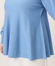 OLFCD01089 eur3(エウルキューブ) 【大きいサイズ】ペプラムニット ライトブルー(50)