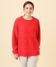 OLFCD03074 eur3(エウルキューブ) 【大きいサイズ/a.v.v×eur3】メッシュニット レッド(05)