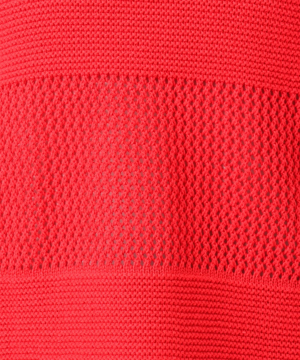 OLFCD03074 eur3(エウルキューブ) 【大きいサイズ/a.v.v×eur3】メッシュニット レッド(05)