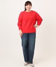 OLFCD03074 eur3(エウルキューブ) 【大きいサイズ/a.v.v×eur3】メッシュニット レッド(05)