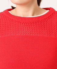 OLFCD03074 eur3(エウルキューブ) 【大きいサイズ/a.v.v×eur3】メッシュニット レッド(05)