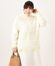 OLFCD03074 eur3(エウルキューブ) 【大きいサイズ/a.v.v×eur3】メッシュニット アイボリー(80)