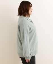 OLFCP02080 eur3(エウルキューブ) 【大きいサイズ】衿付きカラーニット グリーン(30)