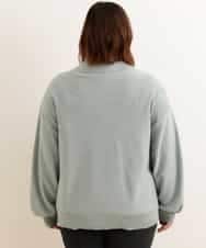 OLFCP02080 eur3(エウルキューブ) 【大きいサイズ】衿付きカラーニット グリーン(30)