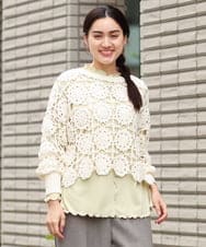 OLFCS01090 eur3(エウルキューブ) 【大きいサイズ】クロシェニット アイボリー(80)