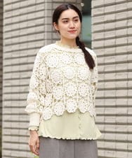 OLFCS01090 eur3(エウルキューブ) 【大きいサイズ】クロシェニット アイボリー(80)