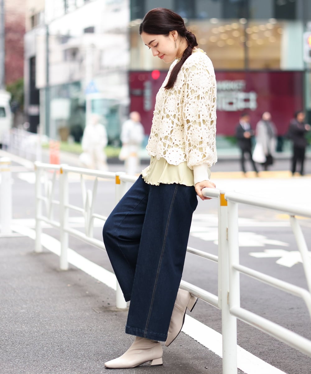 OLFCS01090 eur3(エウルキューブ) 【大きいサイズ】クロシェニット アイボリー(80)