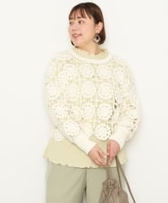 OLFCS01090 eur3(エウルキューブ) 【大きいサイズ】クロシェニット アイボリー(80)