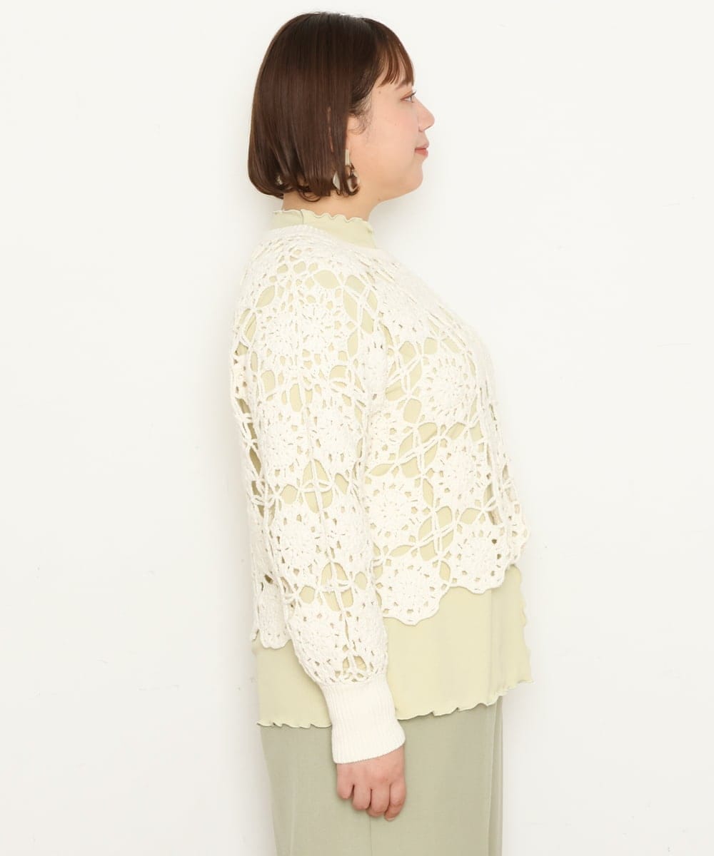 OLFCS01090 eur3(エウルキューブ) 【大きいサイズ】クロシェニット アイボリー(80)
