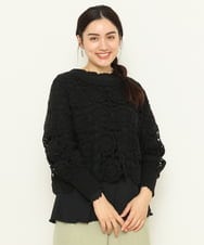 OLFCS01090 eur3(エウルキューブ) 【大きいサイズ】クロシェニット ブラック(94)