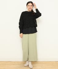 OLFCS01090 eur3(エウルキューブ) 【大きいサイズ】クロシェニット ブラック(94)
