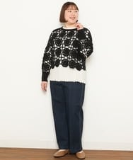 OLFCS01090 eur3(エウルキューブ) 【大きいサイズ】クロシェニット ブラック(94)