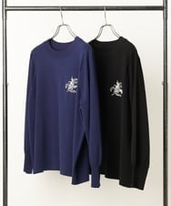 OLFCS02090 eur3(エウルキューブ) 【大きいサイズ】ブローチ風刺繍ニット ブラック(94)