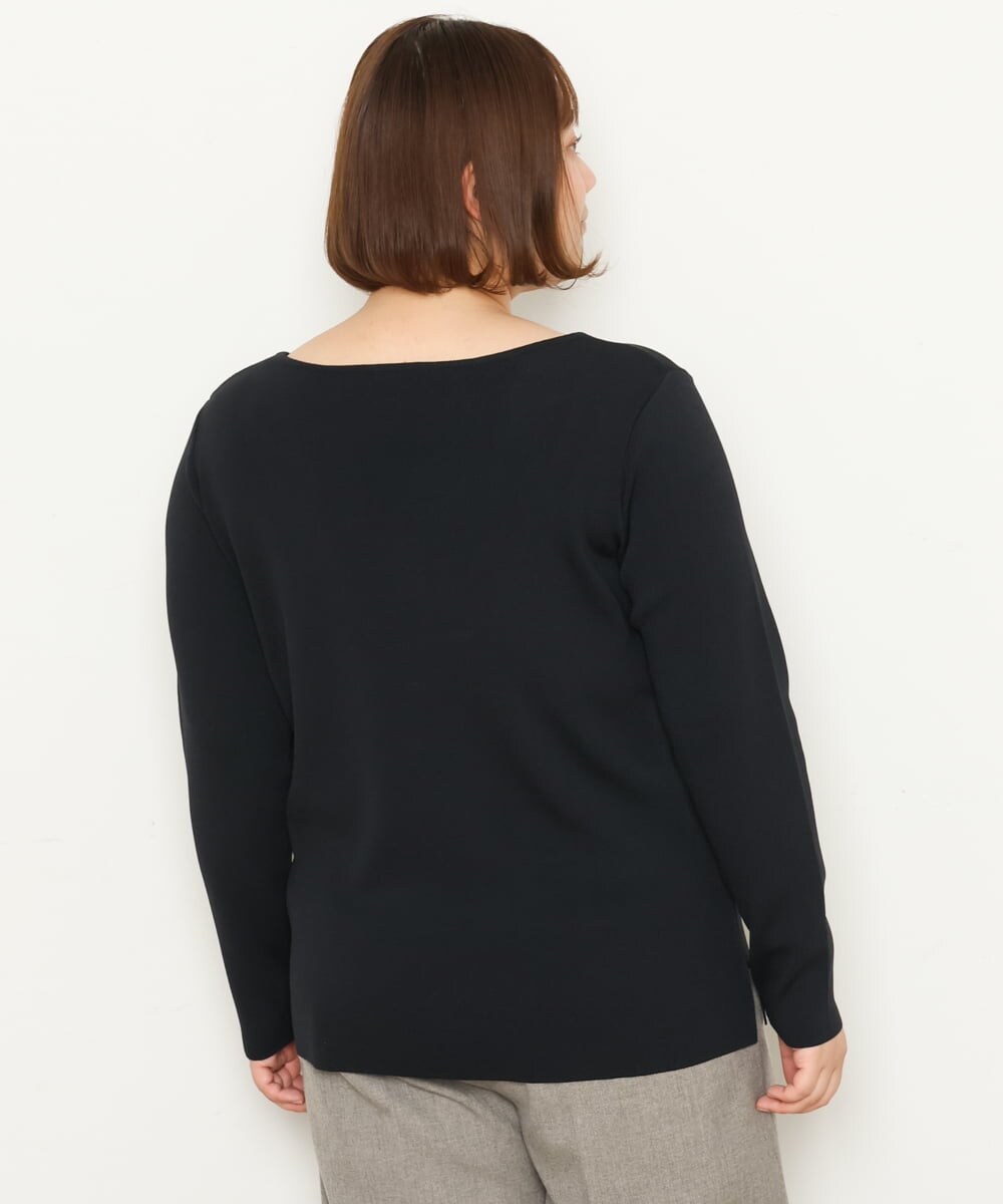 OLFCS06055 eur3(エウルキューブ) 【大きいサイズ/a.v.v×eur3】2WAYニット ネイビー(57)