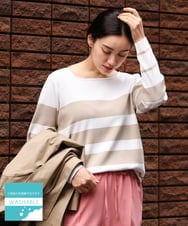 OLFCS06055 eur3(エウルキューブ) 【大きいサイズ/a.v.v×eur3】2WAYニット ベージュ(82)