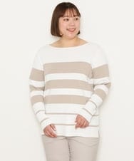 OLFCS06055 eur3(エウルキューブ) 【大きいサイズ/a.v.v×eur3】2WAYニット ベージュ(82)