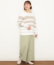 OLFCS06055 eur3(エウルキューブ) 【大きいサイズ/a.v.v×eur3】2WAYニット ベージュ(82)