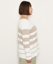 OLFCS06055 eur3(エウルキューブ) 【大きいサイズ/a.v.v×eur3】2WAYニット ベージュ(82)