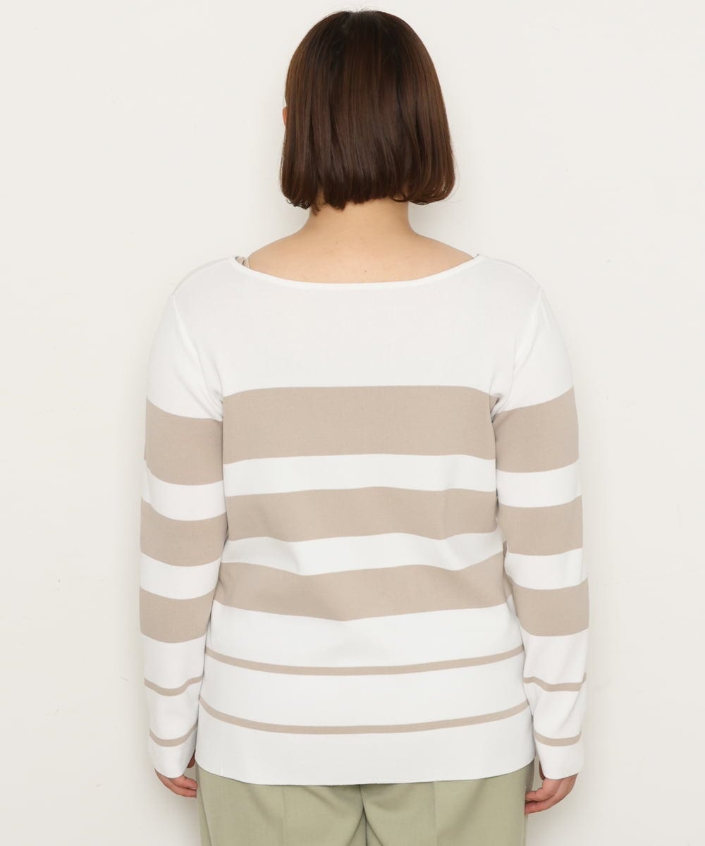 OLFCS06055 eur3(エウルキューブ) 【大きいサイズ/a.v.v×eur3】2WAYニット ベージュ(82)