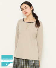 OLFCS06055 eur3(エウルキューブ) 【大きいサイズ/a.v.v×eur3】2WAYニット ライトグレー(91)