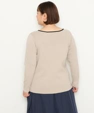 OLFCS06055 eur3(エウルキューブ) 【大きいサイズ/a.v.v×eur3】2WAYニット ライトグレー(91)