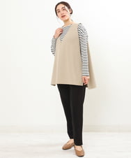 OLFDS07070 eur3(エウルキューブ) 【大きいサイズ】Vネックベスト ベージュ(82)