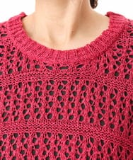 OLFHD08089 eur3(エウルキューブ) 【WEB先行販売】【大きいサイズ】テープヤーンベスト ピンク