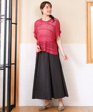OLFHD08089 eur3(エウルキューブ) 【WEB先行販売】【大きいサイズ】テープヤーンベスト ピンク