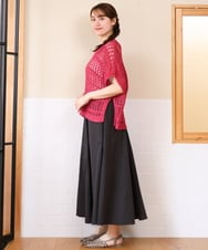OLFHD08089 eur3(エウルキューブ) 【WEB先行販売】【大きいサイズ】テープヤーンベスト ピンク